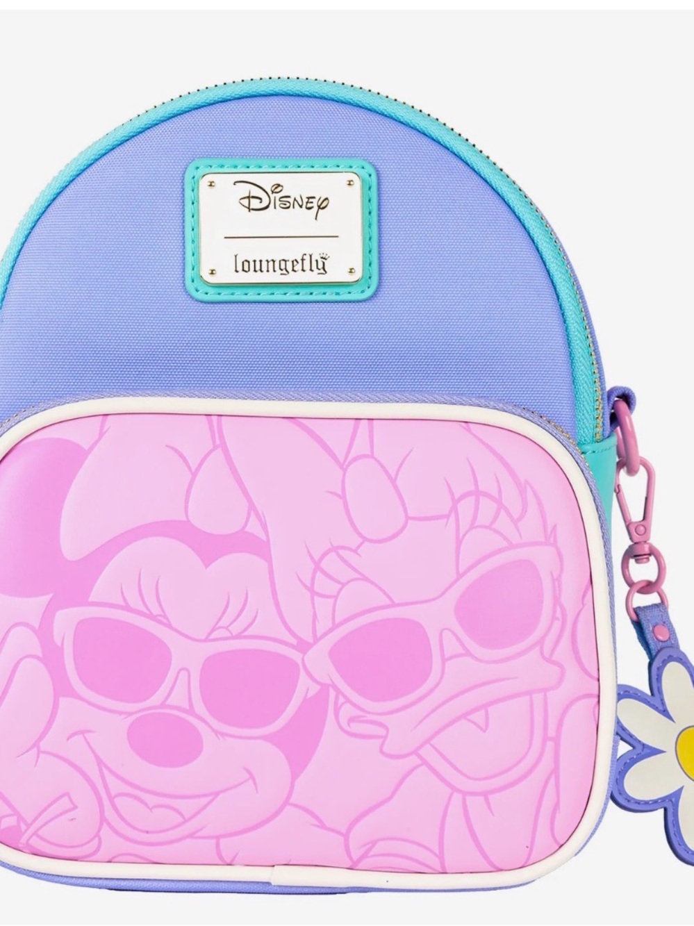 Disney x Loungefly Lavender & Pink Minnie Daisy Crossbody Bag